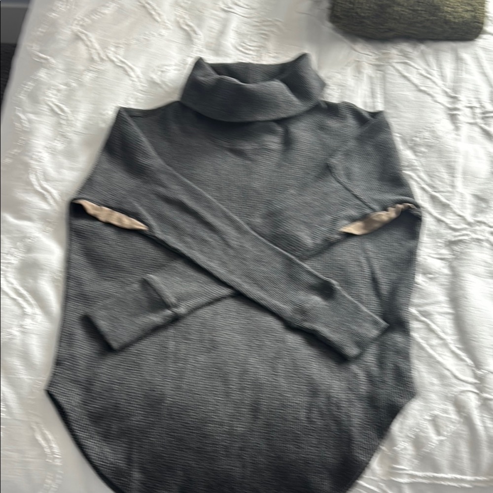 Women's Gray Turtleneck Sweater